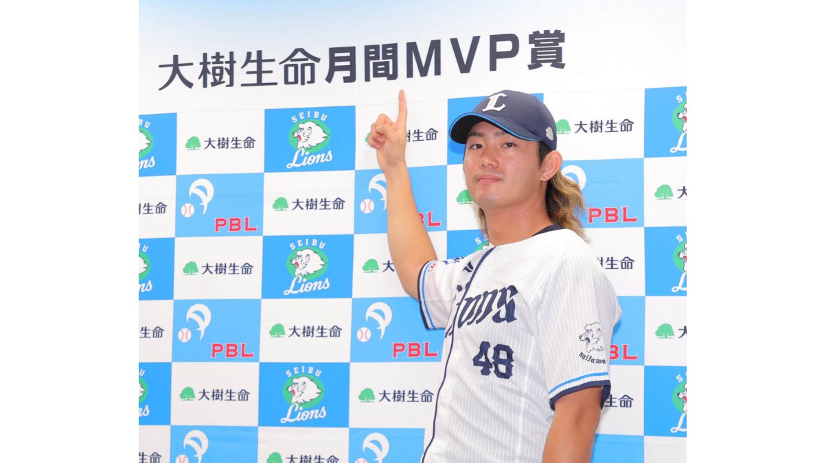 【西武】今井達也が初の月間ＭＶＰを受賞「ちょっとビックリ