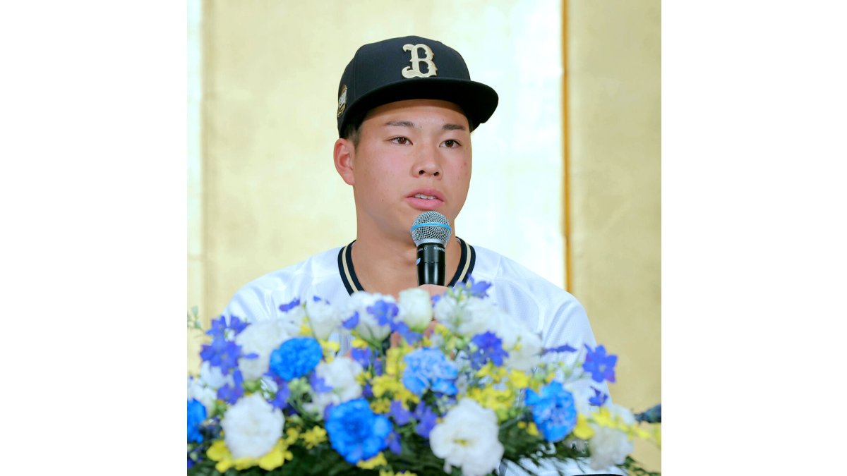 オリックス】ドラ1・横山聖哉、吉田正尚の背番号34を受け継ぎ