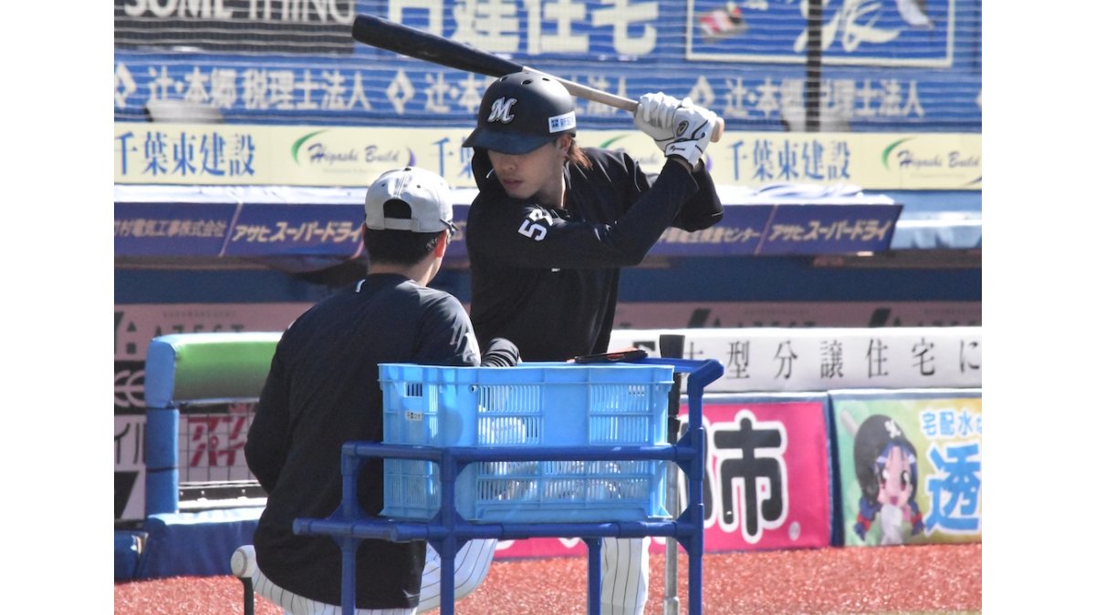 小川龍成 本人 実使用バット COLDSTAGE M57 割れ有 千葉ロッテ