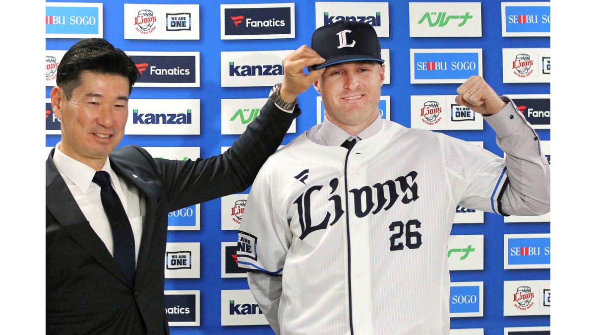 西武新助っ人・ネビン「必要されるところで全力で頑張る」“内外の