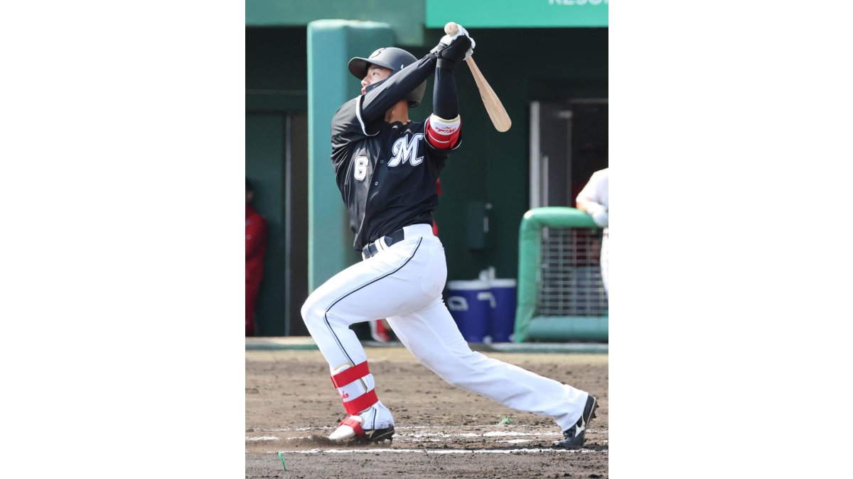 いい背番号つけているね」ロッテ・ドラ1西川史礁に声をかけた背番号