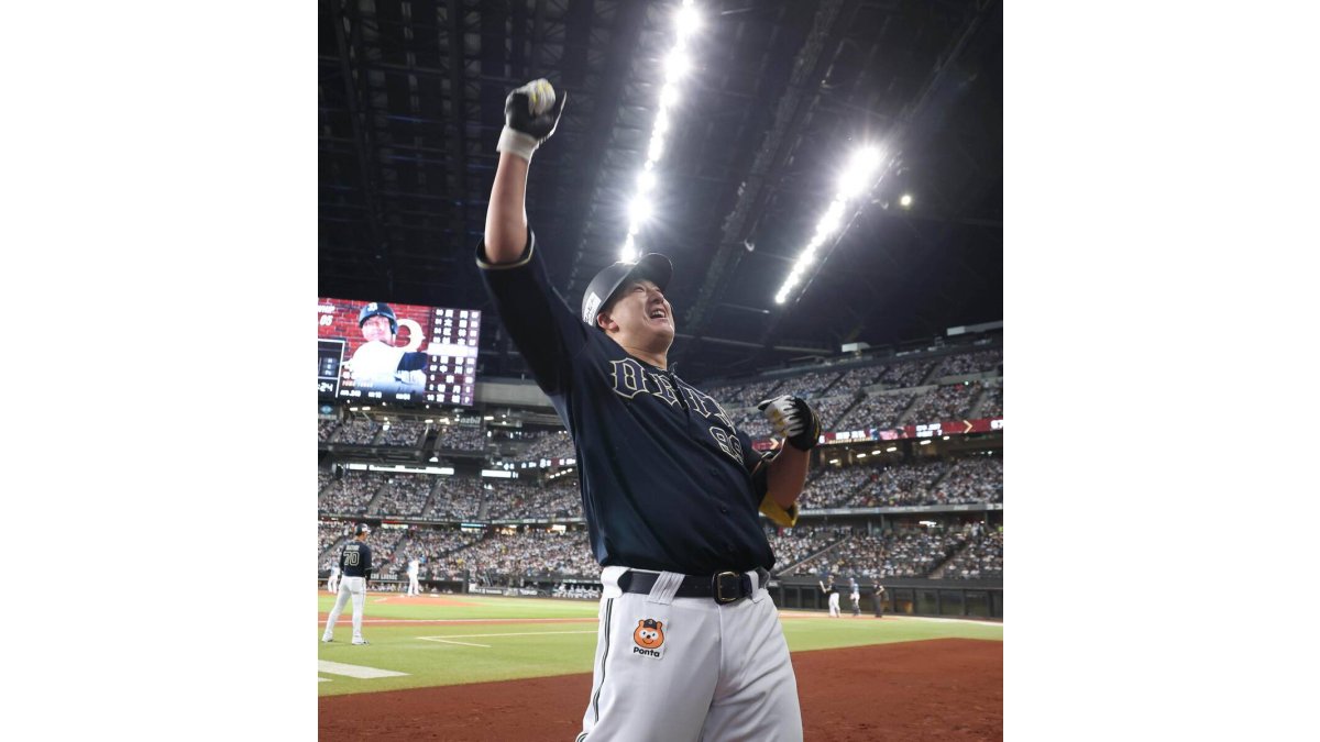 パCS】オリックス4番・ラオウ杉本裕太郎が2回、左中間へ先制ソロ