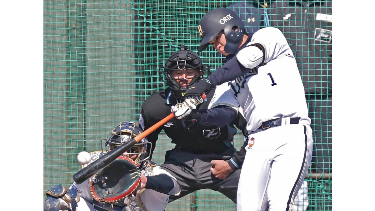 オリックス】新背番号1の太田椋が｢打率8割｣で発進 ライブBPで持ち味の