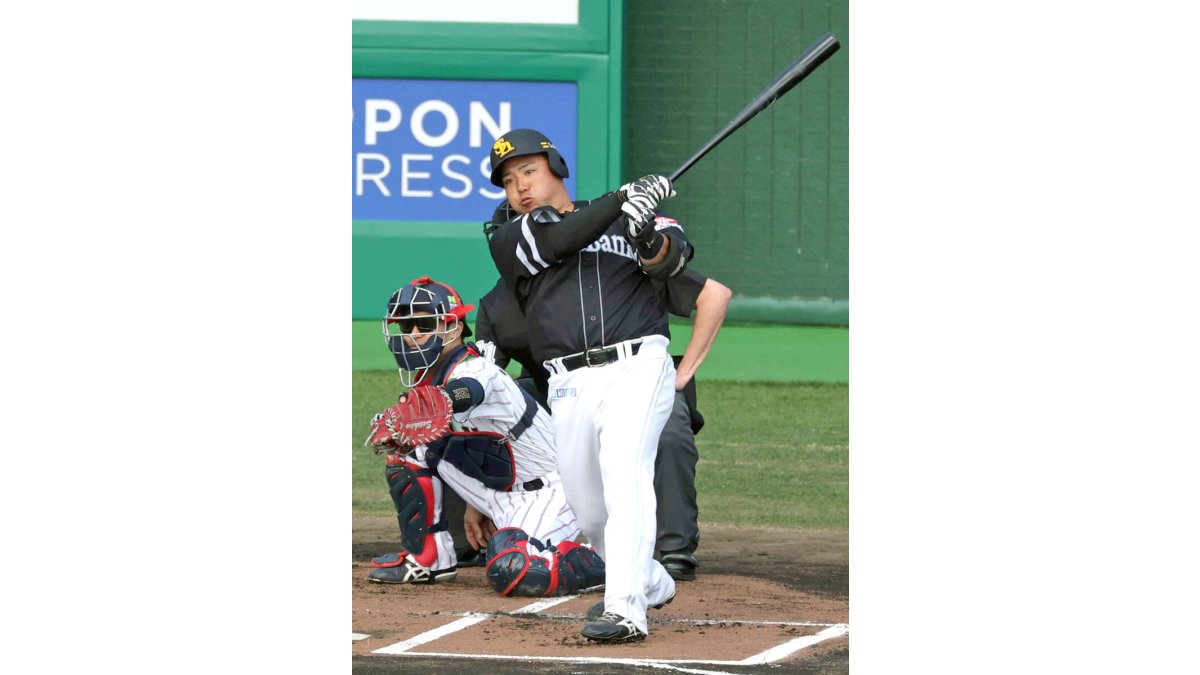 ソフトバンク】23年WBC戦士・山川穂高、先制打含む納得の2打席