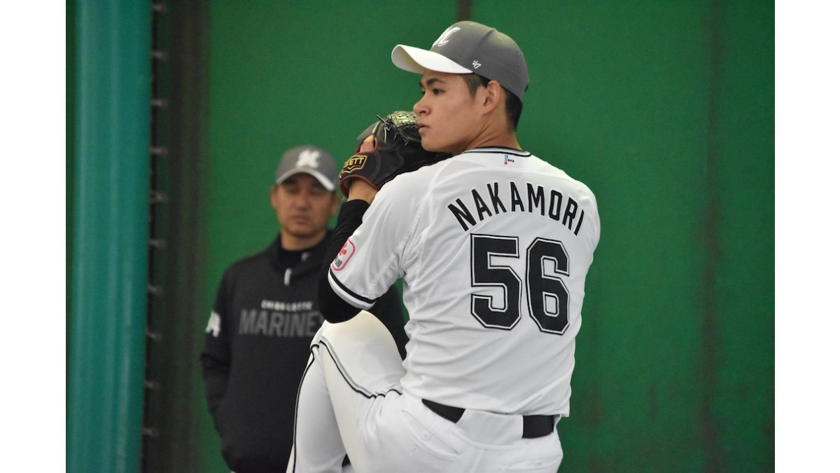 ロッテ　中森俊介選手 56 2026ユニフォーム　L　ALT オルタナ ロッテ・中森俊介「スピードは戻ってきている」、「怪我なく離脱する