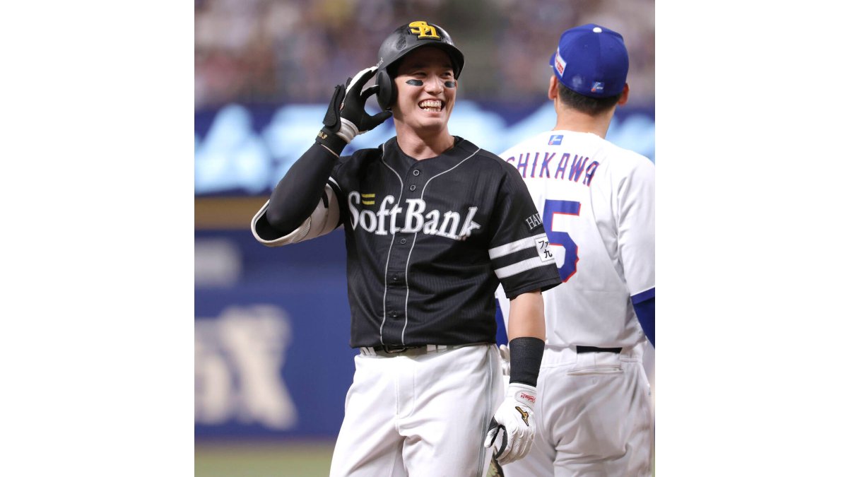 ソフトバンク】栗原陵矢、チームの全3打点たたき出す2打席連続タイム