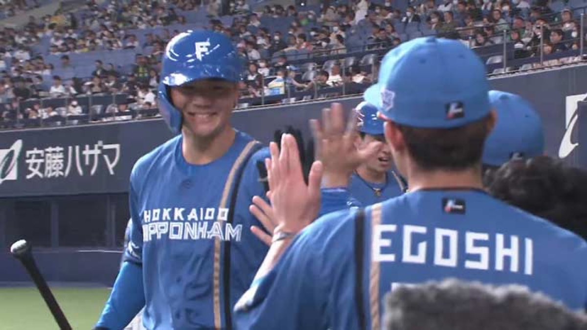 清宮幸太郎と野村佑希の2者連続アーチで北海道日本ハムが