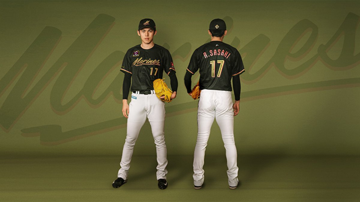 今年はブラック×オリーブグリーン×ピンク！ BLACK SUMMER WEEK限定ユニ公開｜パ・リーグ.com｜プロ野球