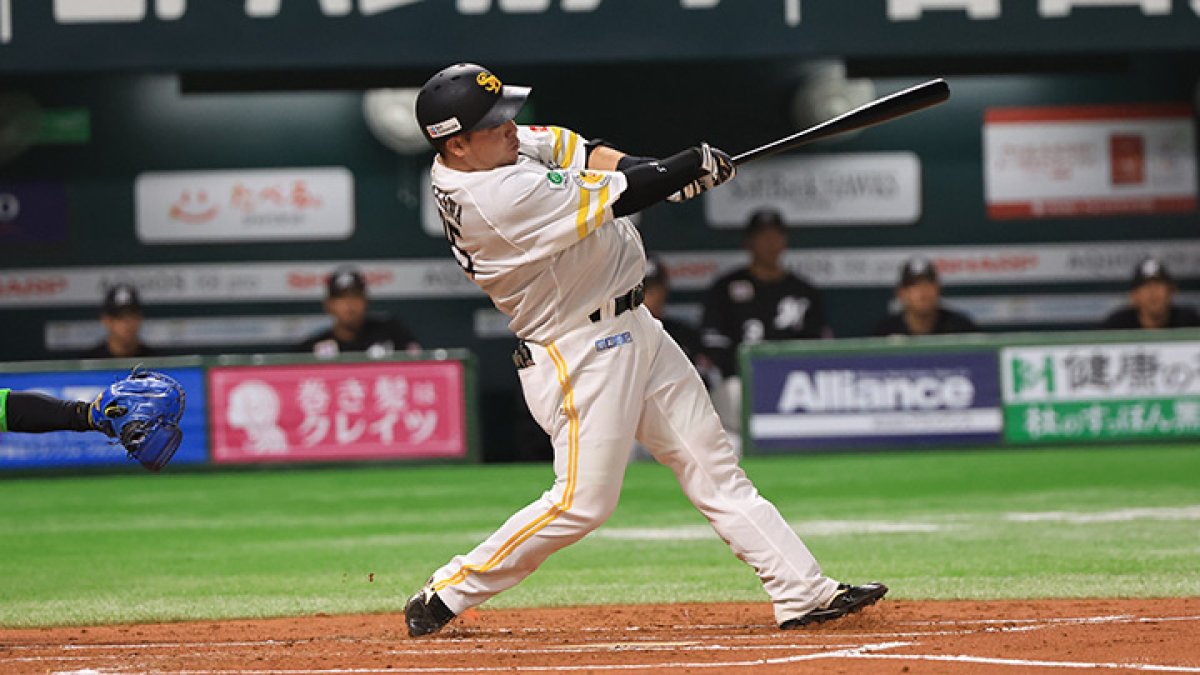 福岡ソフトバンクホークス 山川穂高 選手 実使用 オールスターパ・リーグキャップ Majestic - 福岡ソフトバンクホークス 山川穂高 選手 実使用