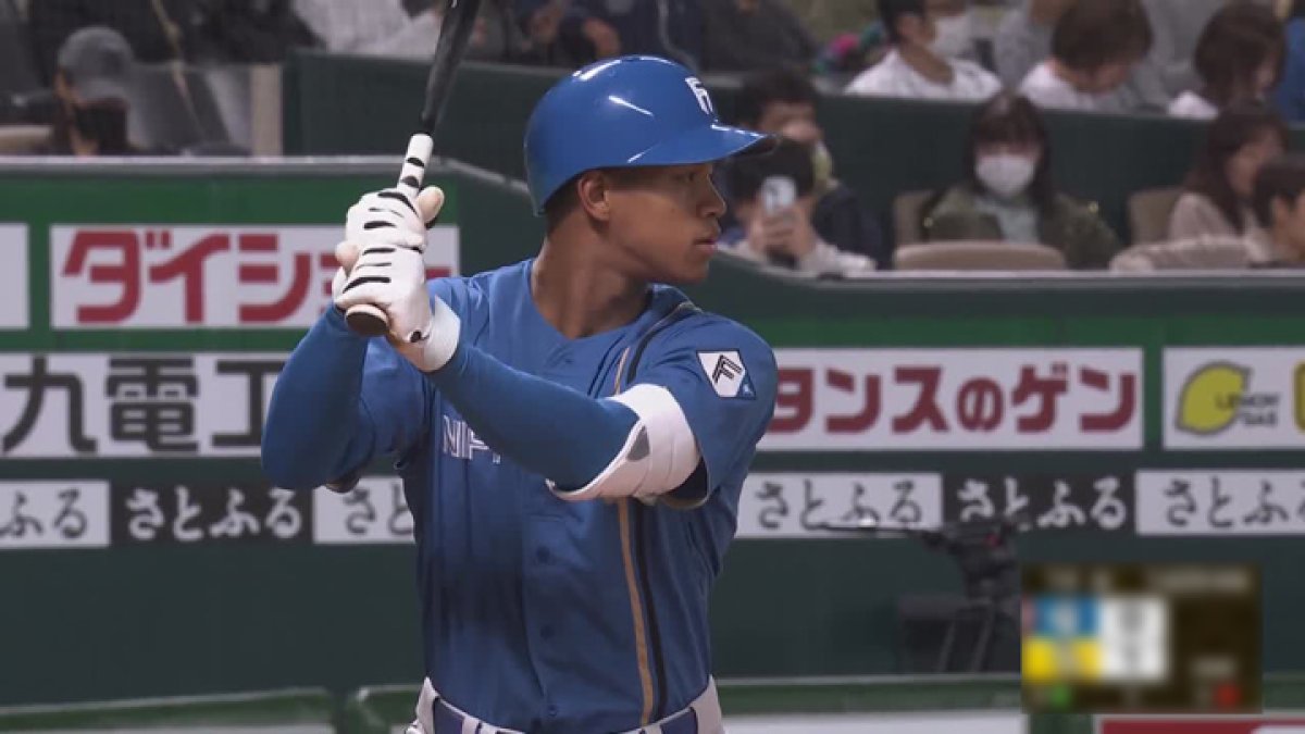 万波中正が同点ソロを放つ！ 打った瞬間確信の一発｜パ・リーグ.com