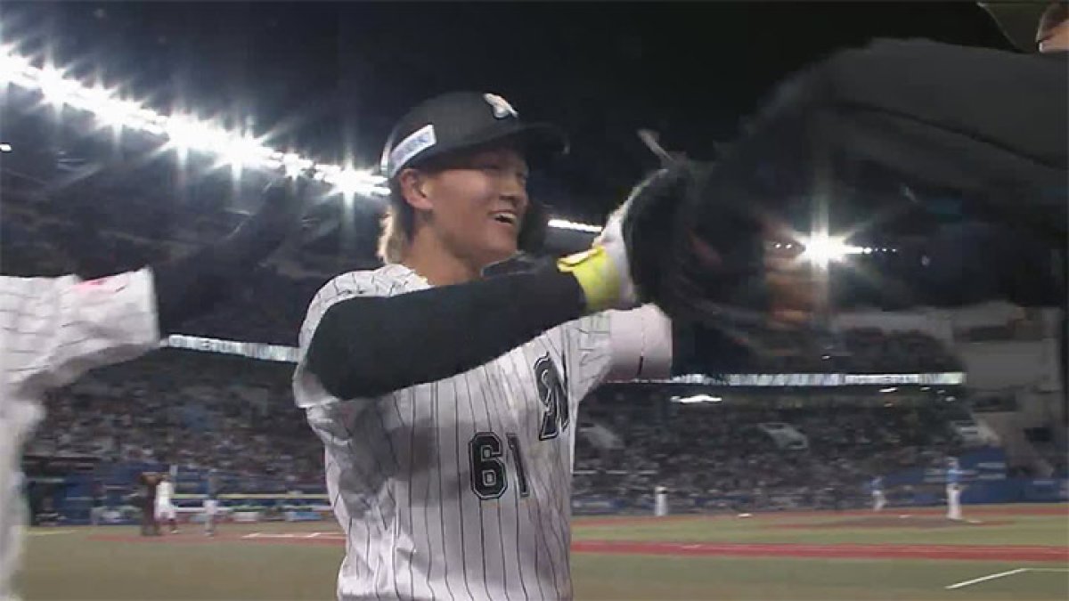 期待に応える！ 山本大斗のプロ初ホームランで3点を先制｜パ