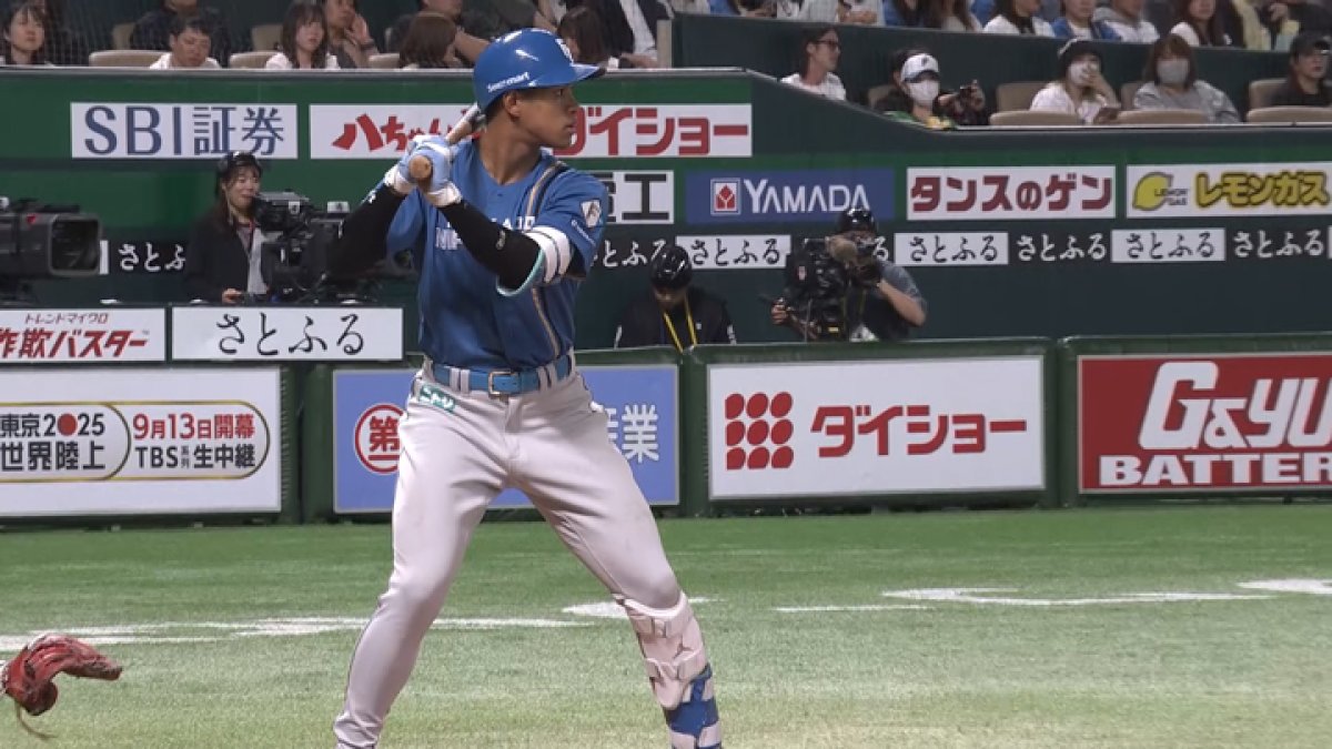 万波中正の決勝弾で北海道日本ハム3連勝 古林睿煬がNPB1勝目｜パ