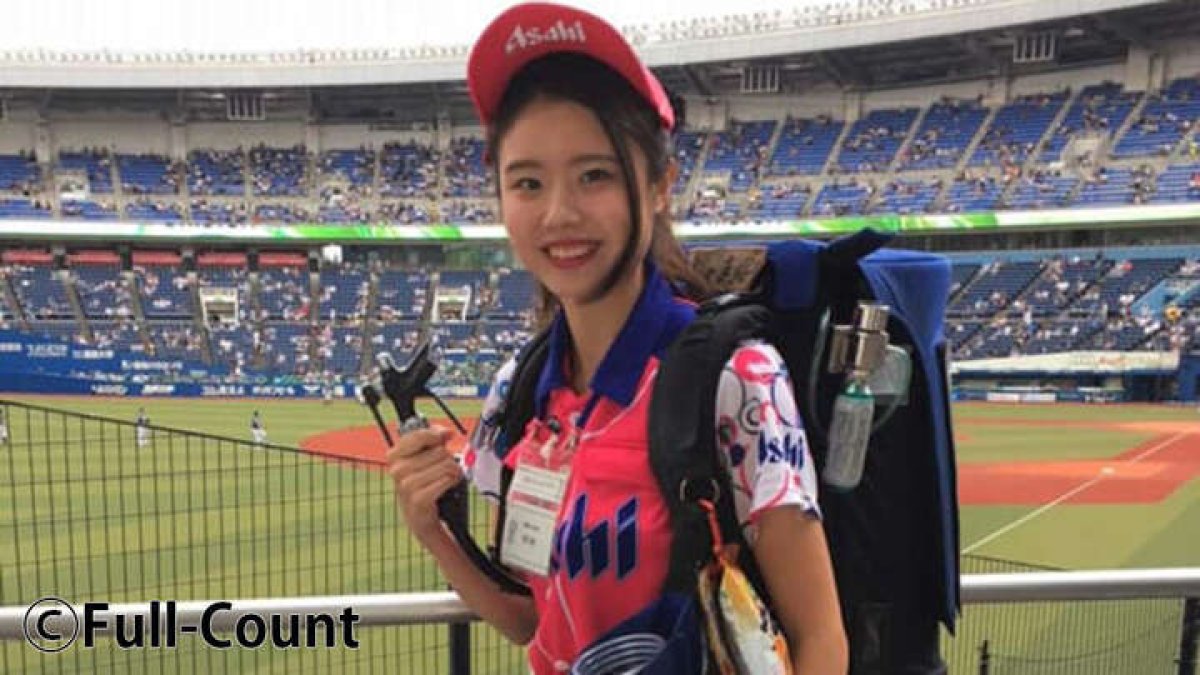千葉ロッテのビール半額デー、売り子ペナントレース参加者はなつきさん
