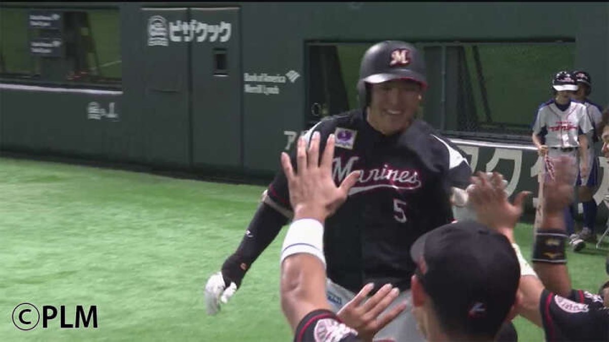 千葉ロッテ・安田尚憲選手のプロ初アーチは156キロ＆115メートル弾