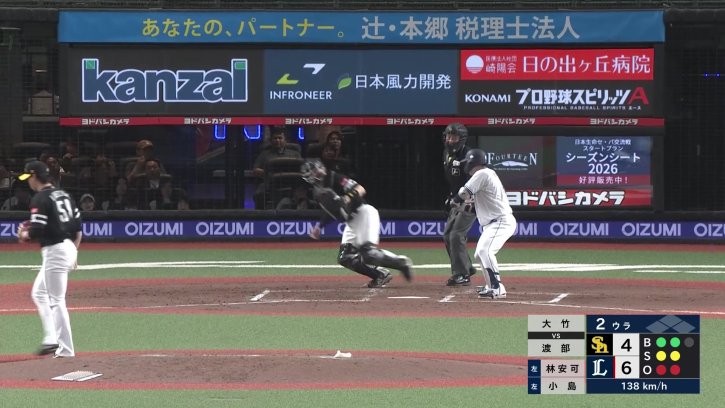 初奪三振も記録!! ホークス・大竹風雅 プロ初登板を2回無失点の好投で終える!! 2026年4月21日 埼玉西武ライオンズ 対 福岡ソフトバンクホークス