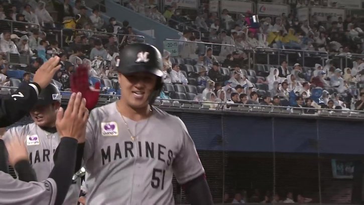 目覚めの一発!! マリーンズ・山口航輝 今季第1号となる2ランホームランで反撃!! 2026年5月13日 千葉ロッテマリーンズ 対 北海道日本ハムファイターズ
